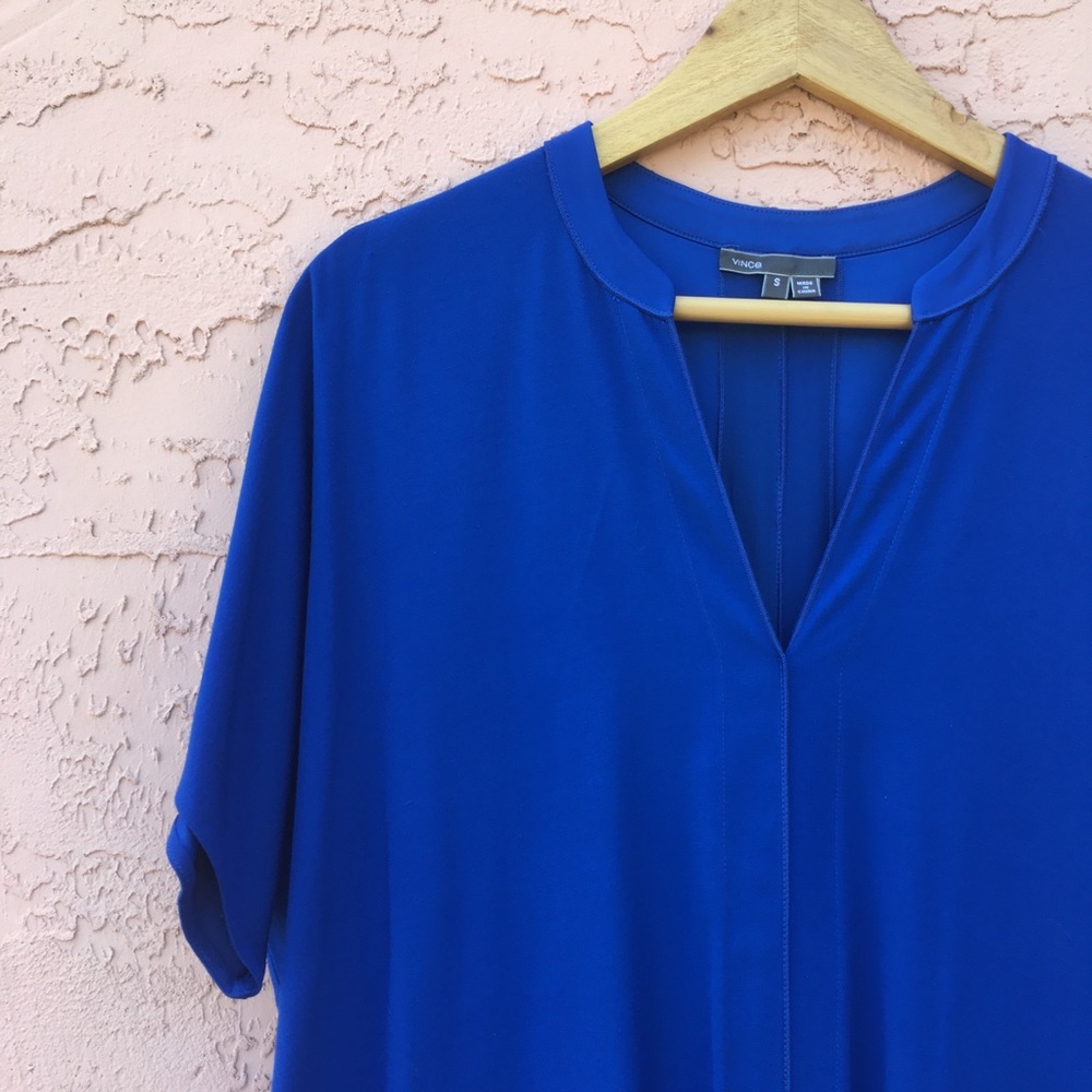 Vince Cobalt Blue Shift Dress